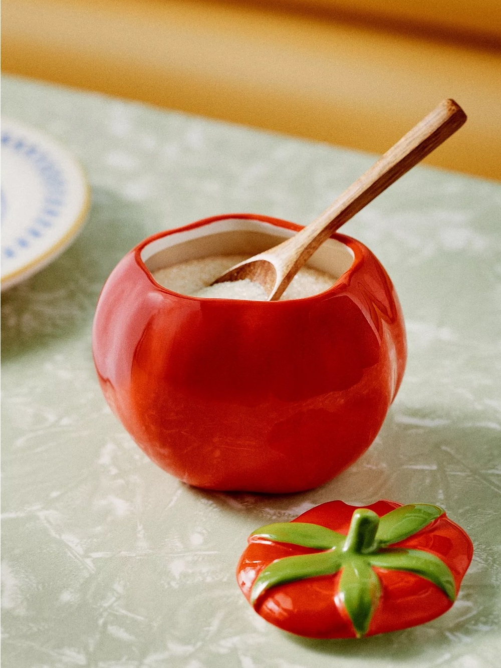 ❤️NIB Tomato Sugar Bowl with Spoon